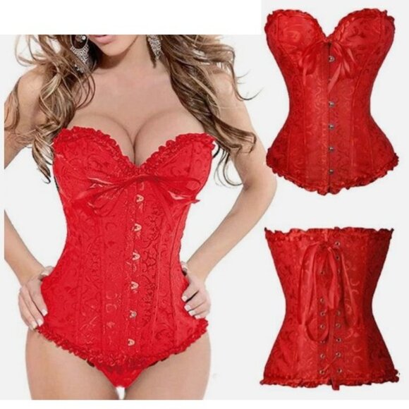 Women's Punk Style Corset Bustier Body shaper Top Retro vintage Style - Picture 1 of 6